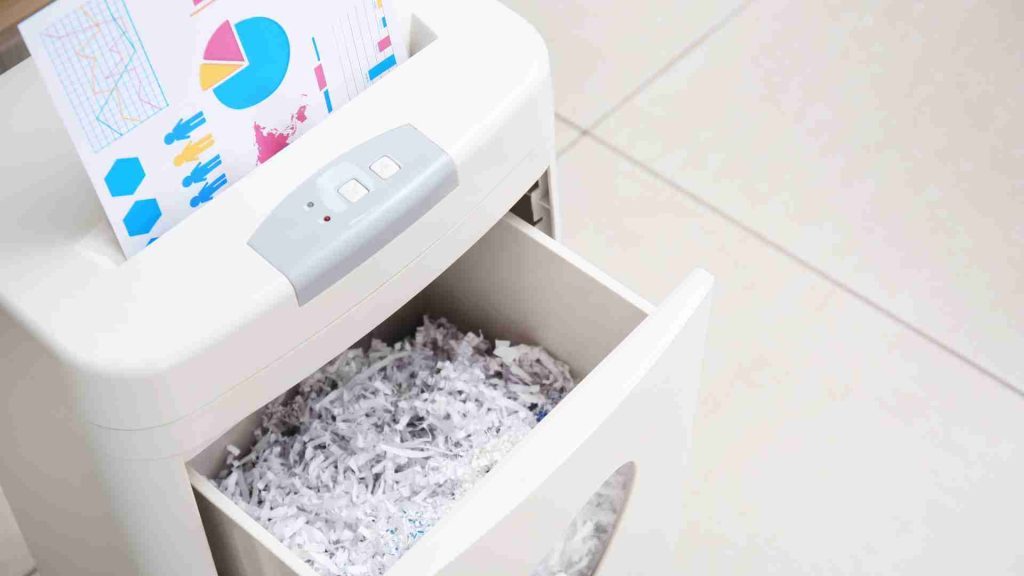 Small office document shredder